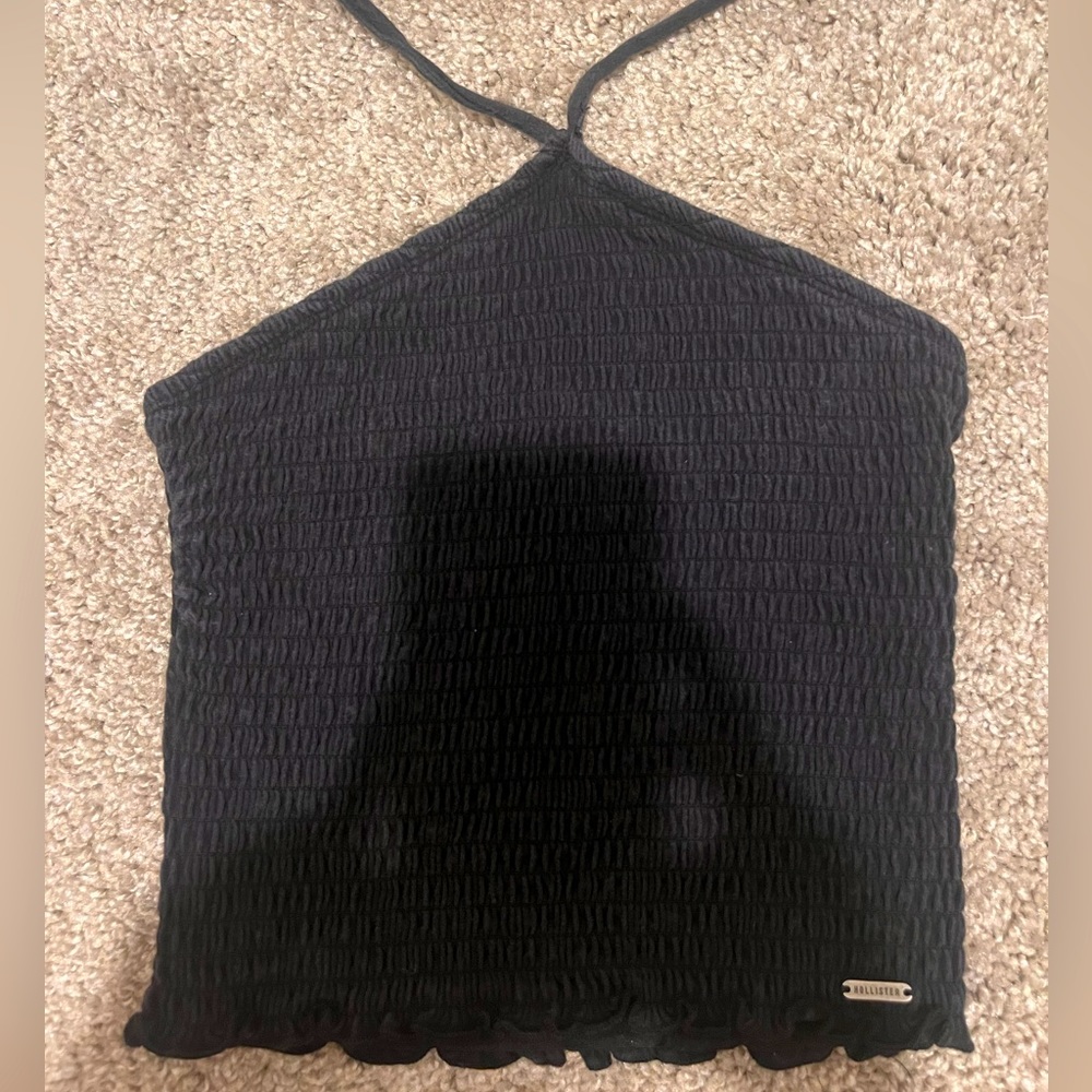 Hollister halter top black